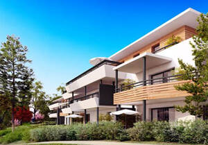 Property development with terrace