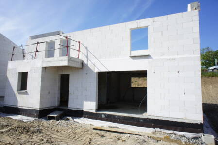 Maison neuve en cours de construction