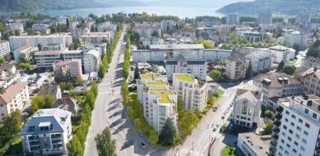New development in Annecy town centre, Haute-Savoie
